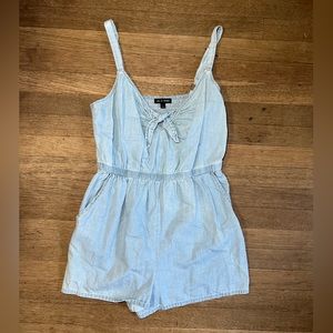 As U Wish Denim Romper
